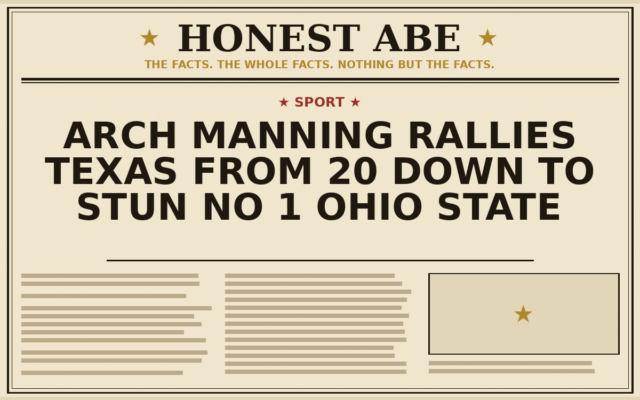 Arch Manning Rallies Texas From 20 Down to Stun No 1 Ohio State