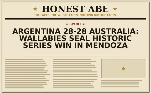 Argentina 28-28 Australia: Wallabies Seal Historic Series Win in Mendoza