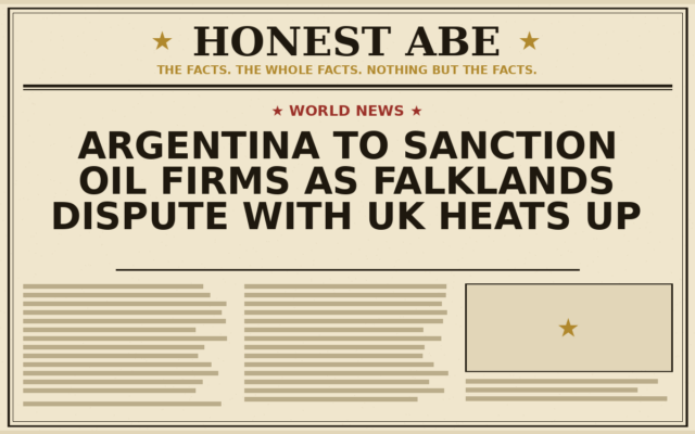 Argentina to Sanction Oil Firms as Falklands Dispute With UK Heats Up