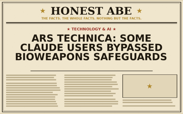Ars Technica: Some Claude Users Bypassed Bioweapons Safeguards