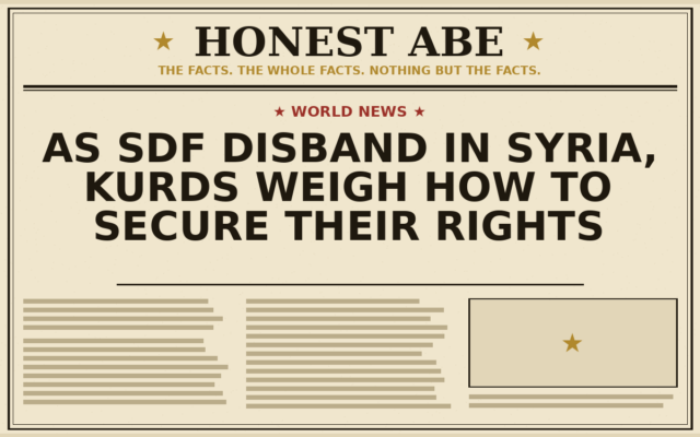 As SDF Disband in Syria, Kurds Weigh How to Secure Their Rights
