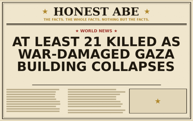 At Least 21 Killed as War-Damaged Gaza Building Collapses