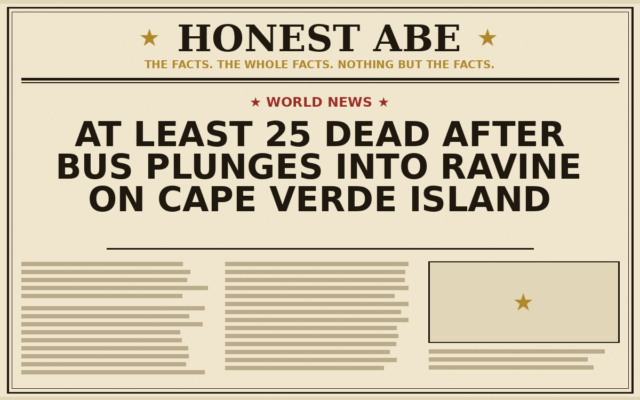 At Least 25 Dead After Bus Plunges Into Ravine on Cape Verde Island