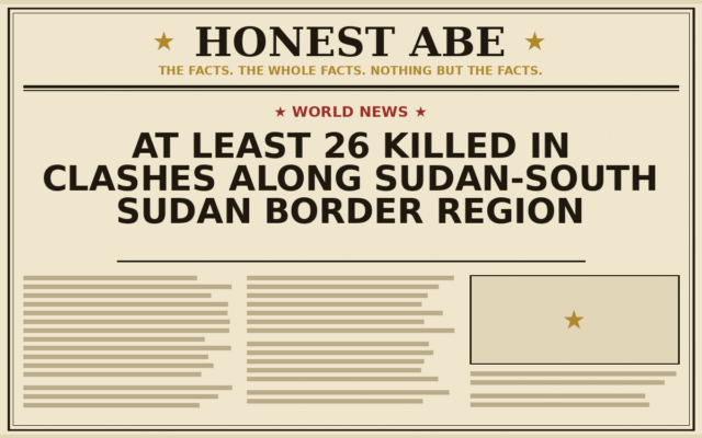 At Least 26 Killed in Clashes Along Sudan-South Sudan Border Region