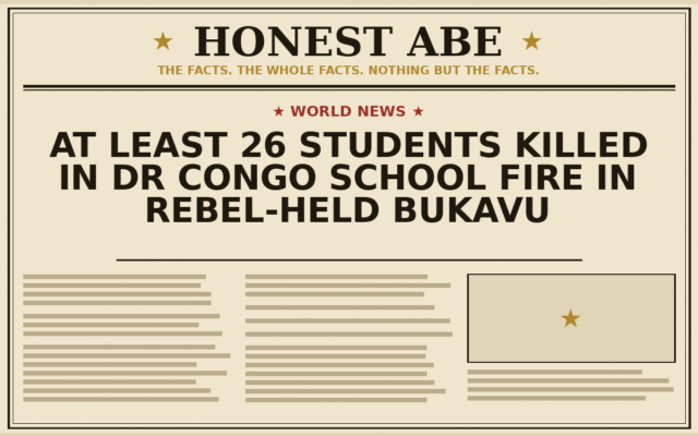 At Least 26 Students Killed in DR Congo School Fire in Rebel-Held Bukavu