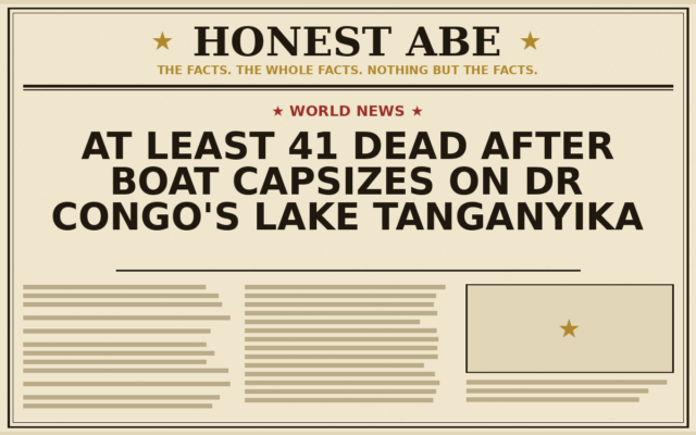 At Least 41 Dead After Boat Capsizes on DR Congo’s Lake Tanganyika
