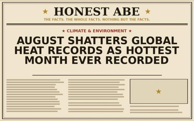 August Shatters Global Heat Records as Hottest Month Ever Recorded