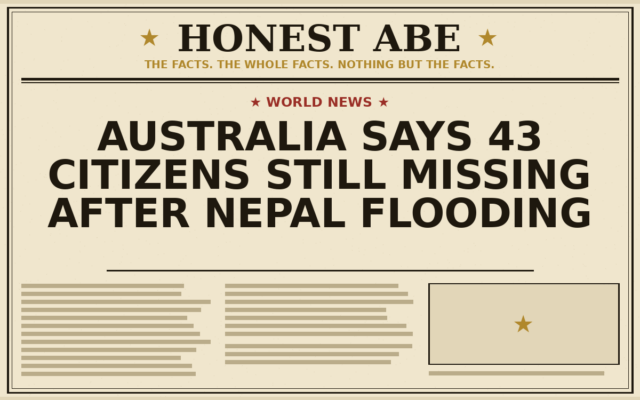 Australia Says 43 Citizens Still Missing After Nepal Flooding