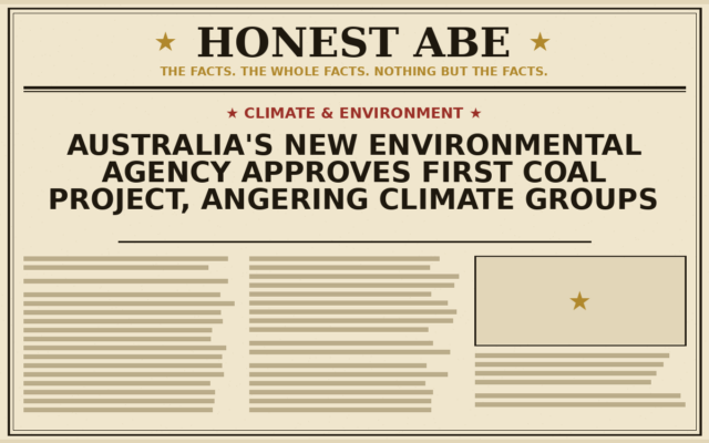 Australia’s New Environmental Agency Approves First Coal Project, Angering Climate Groups