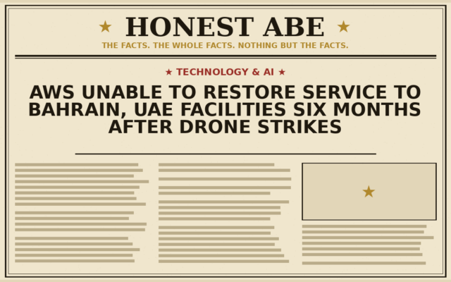 AWS Unable to Restore Service to Bahrain, UAE Facilities Six Months After Drone Strikes