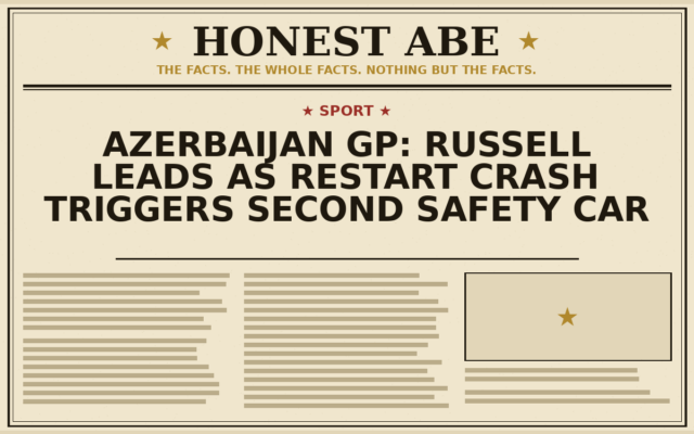 Azerbaijan GP: Russell Leads as Restart Crash Triggers Second Safety Car