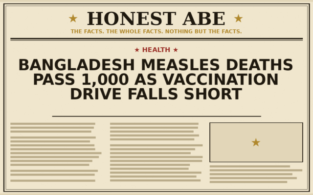Bangladesh Measles Deaths Pass 1,000 as Vaccination Drive Falls Short