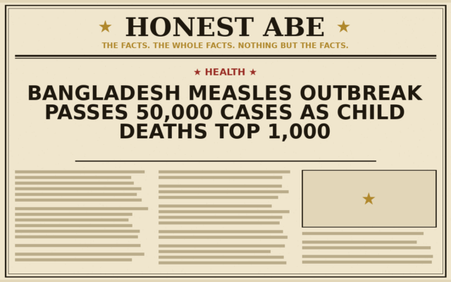 Bangladesh Measles Outbreak Passes 50,000 Cases as Child Deaths Top 1,000