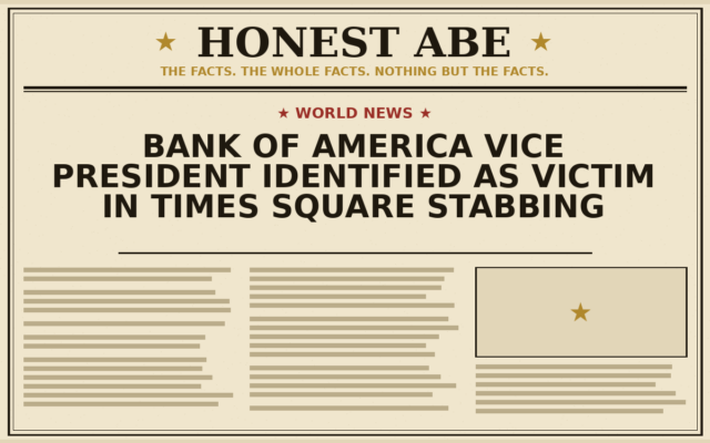 Bank of America Vice President Identified as Victim in Times Square Stabbing