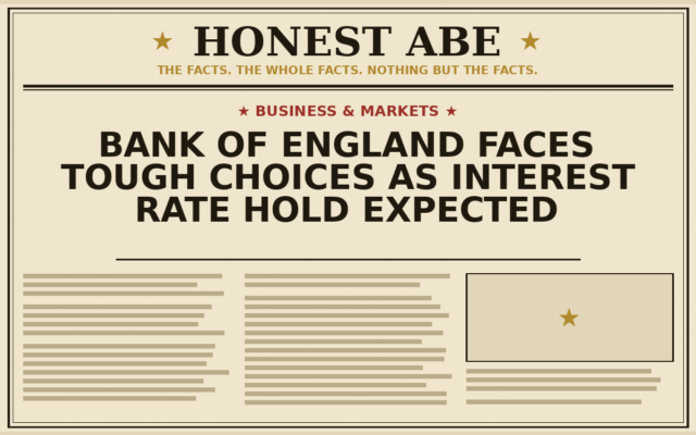 Bank of England Faces Tough Choices as Interest Rate Hold Expected