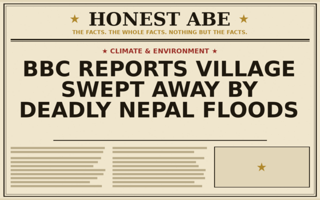 BBC reports village swept away by deadly Nepal floods