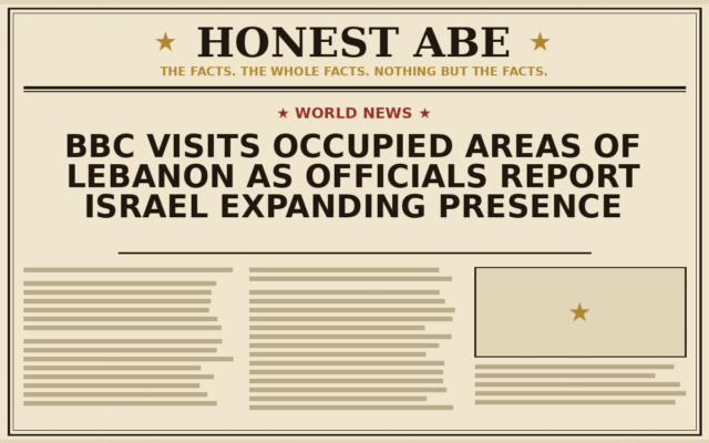 BBC Visits Occupied Areas of Lebanon as Officials Report Israel Expanding Presence