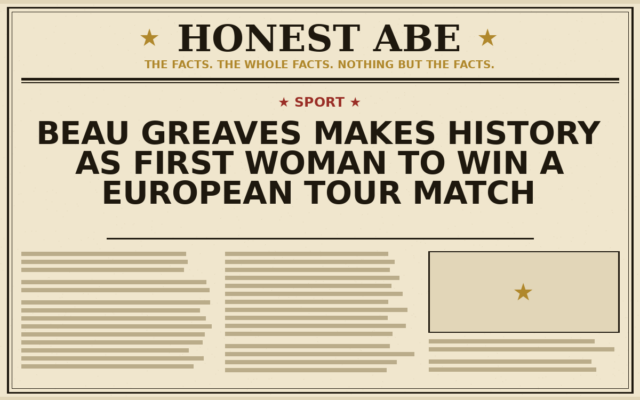 Beau Greaves Makes History as First Woman to Win a European Tour Match