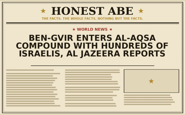 Ben-Gvir Enters Al-Aqsa Compound With Hundreds of Israelis, Al Jazeera Reports
