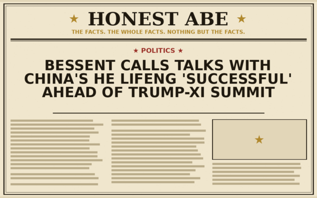 Bessent Calls Talks With China’s He Lifeng ‘Successful’ Ahead of Trump-Xi Summit
