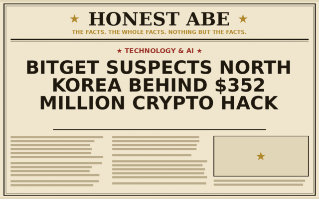 Bitget Suspects North Korea Behind $352 Million Crypto Hack