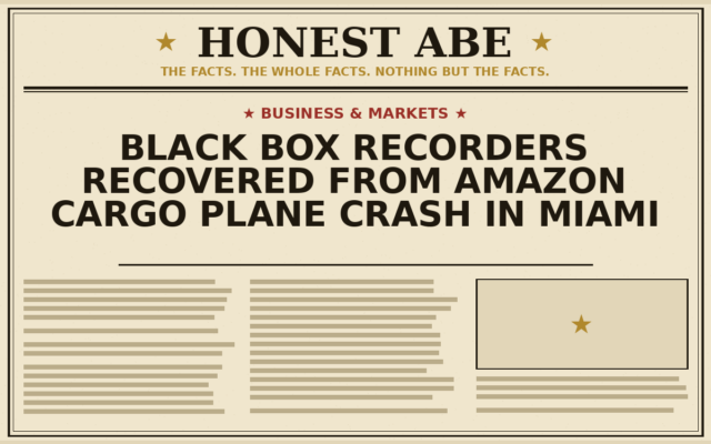 Black Box Recorders Recovered from Amazon Cargo Plane Crash in Miami