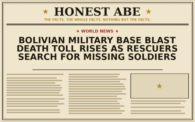 Bolivian Military Base Blast Death Toll Rises as Rescuers Search for Missing Soldiers
