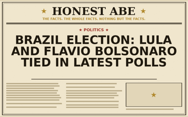 Brazil Election: Lula and Flavio Bolsonaro Tied in Latest Polls