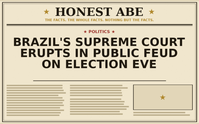Brazil’s Supreme Court Erupts in Public Feud on Election Eve