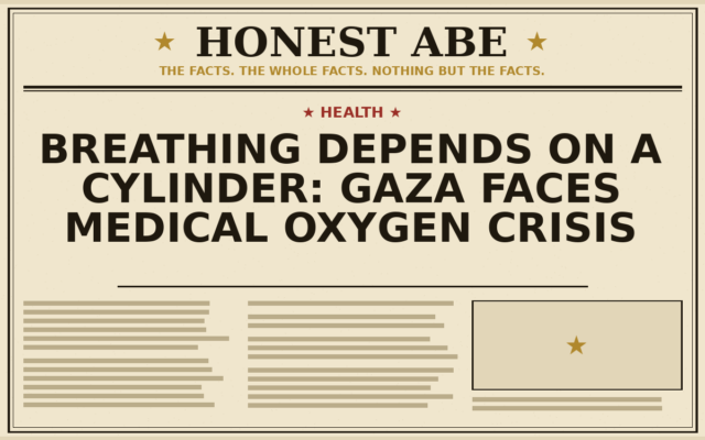 Breathing Depends on a Cylinder: Gaza Faces Medical Oxygen Crisis