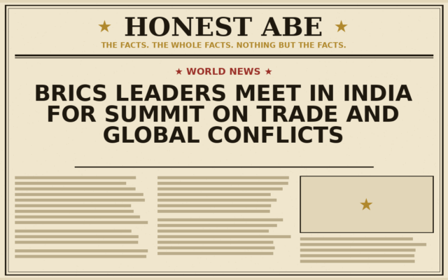 BRICS Leaders Meet in India for Summit on Trade and Global Conflicts