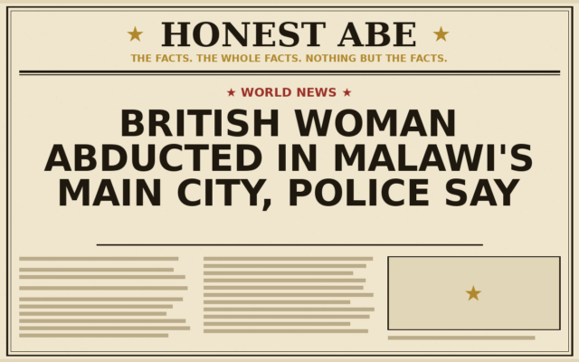 British Woman Abducted in Malawi’s Main City, Police Say
