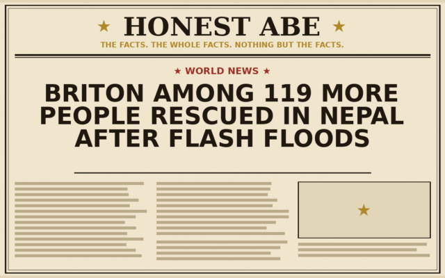 Briton Among 119 More People Rescued in Nepal After Flash Floods