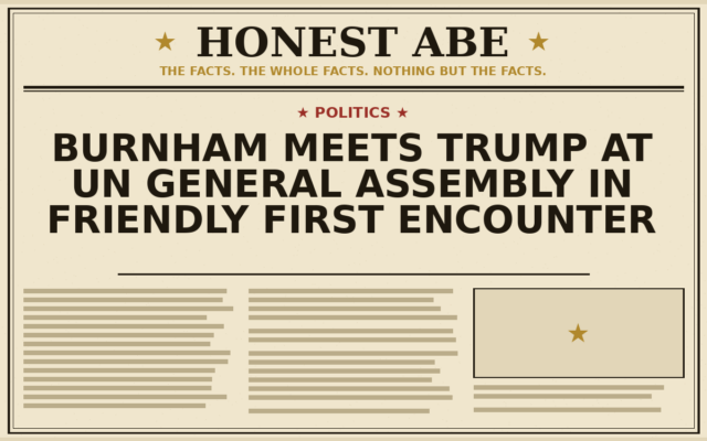 Burnham Meets Trump at UN General Assembly in Friendly First Encounter