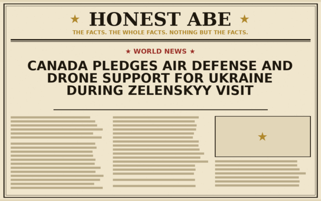 Canada Pledges Air Defense and Drone Support for Ukraine During Zelenskyy Visit