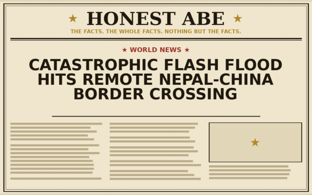 Catastrophic Flash Flood Hits Remote Nepal-China Border Crossing