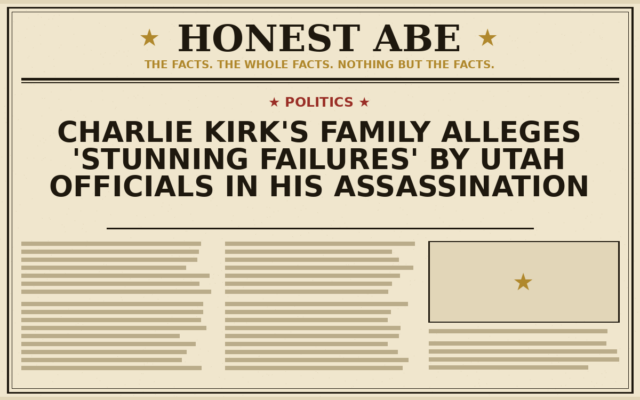 Charlie Kirk’s Family Alleges ‘Stunning Failures’ by Utah Officials in His Assassination