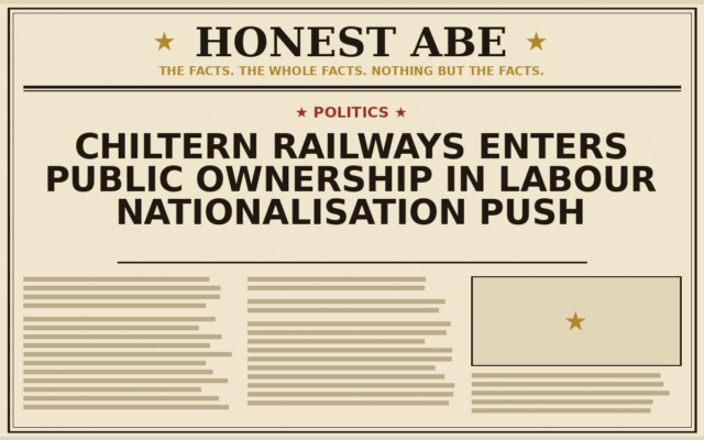 Chiltern Railways Enters Public Ownership in Labour Nationalisation Push