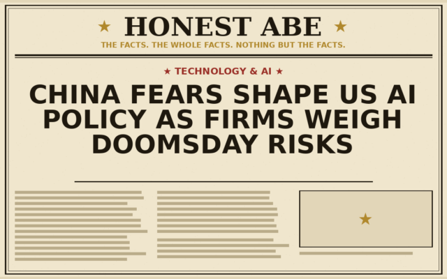 China Fears Shape US AI Policy as Firms Weigh Doomsday Risks
