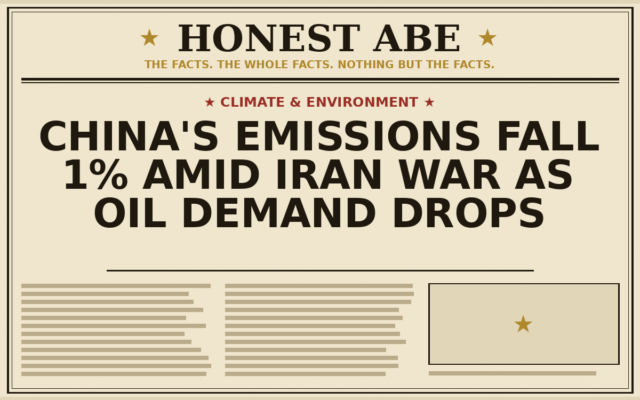 China’s Emissions Fall 1% Amid Iran War as Oil Demand Drops