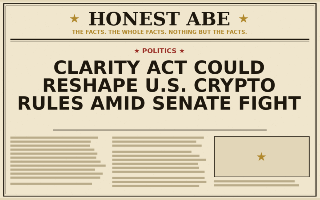 CLARITY Act Could Reshape U.S. Crypto Rules Amid Senate Fight