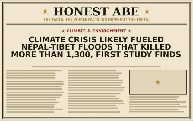 Climate Crisis Likely Fueled Nepal-Tibet Floods That Killed More Than 1,300, First Study Finds