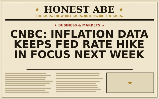 CNBC: Inflation Data Keeps Fed Rate Hike in Focus Next Week