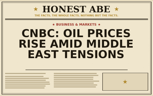 CNBC: Oil Prices Rise Amid Middle East Tensions