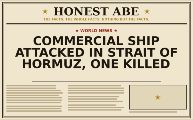 Commercial Ship Attacked in Strait of Hormuz, One Killed