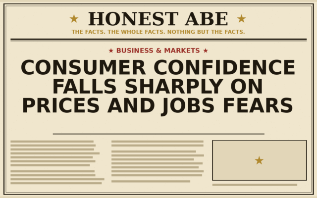 Consumer Confidence Falls Sharply on Prices and Jobs Fears