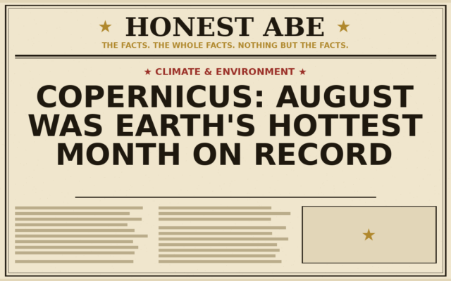 Copernicus: August Was Earth’s Hottest Month on Record