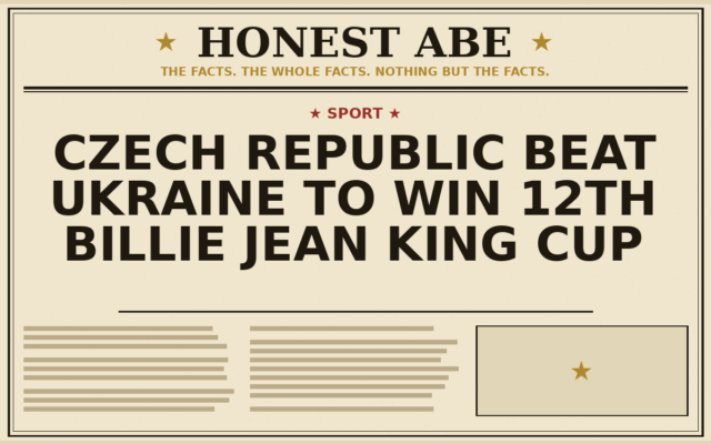 Czech Republic Beat Ukraine to Win 12th Billie Jean King Cup