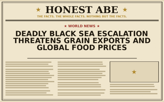 Deadly Black Sea Escalation Threatens Grain Exports and Global Food Prices