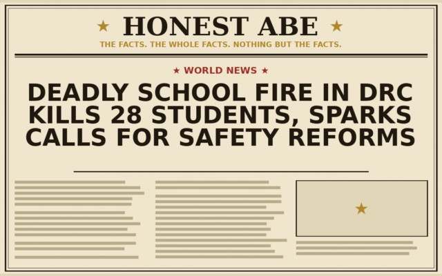 Deadly School Fire in DRC Kills 28 Students, Sparks Calls for Safety Reforms
